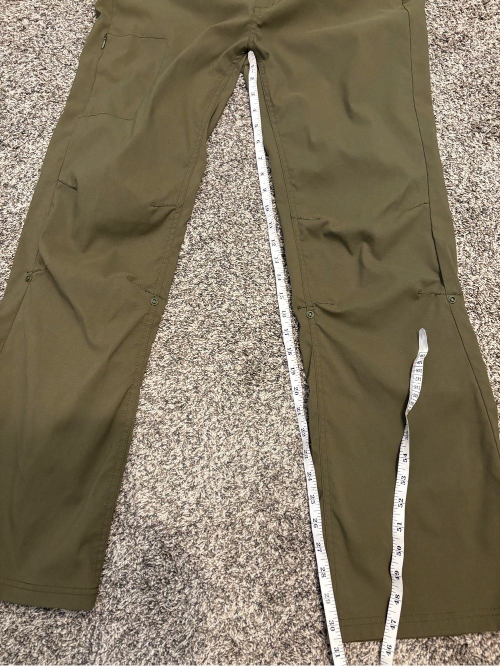 prAna Women’s Hiking Size 12 Olive Green Utility Stretch Pants - Picture 15 of 15